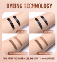 Teinture et Masque Sourcils Crème Douce Marque Blanche Longue Tenue Imperméable Séchage Rapide Formule Légère et Nourrissante
