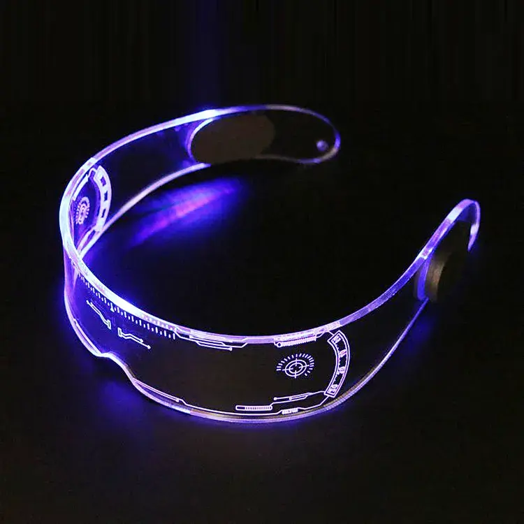 Gafas luminosas LED mágicas personalizadas creativas para fiestas, suministros para fiestas Led de neón, gafas para fiestas