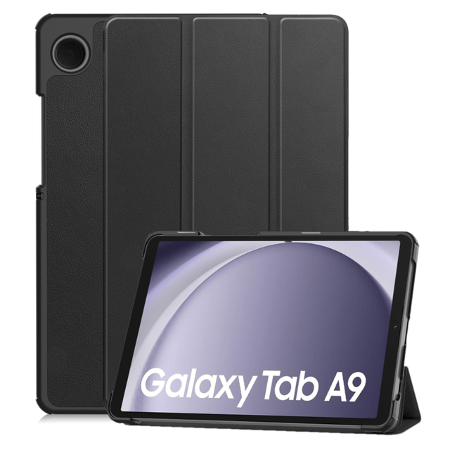 OMEVE for Samsung Galaxy Tab A9 Case 8.7 Inch SM-X110 SM-X115 Slim Smart Hard Back Tri-fold Stand Protective Tablet Cover