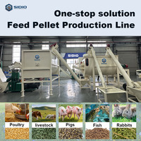 Ligne de production automatique de granulés d'aliments pour volailles 3 T/H, prix usine, usine de fabrication d'aliments pour poulets, vente en gros