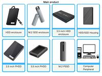 Boîtier pour disque dur SSD de 2,5 pouces, boîtier pour disque dur, 6 Gbps, pour ordinateur portable, ordinateur de bureau, pour la migration de disques