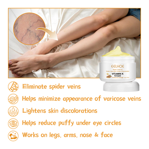 EELHOE Vitamin K <strong>Cream</strong> Glycerin <strong>Varicose</strong> <strong>Veins</strong> Spider <strong>Veins</strong> Bruising Redness Soothing Massage OEM Private Label Wholesale Bulk - Product Image 4