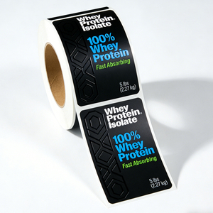 Etiquetas de Vinilo Impresas Digitalmente con Relieve UV Personalizadas de Lujo, con Pegamento Fuerte y Logotipo para Suplementos - Product Image 5