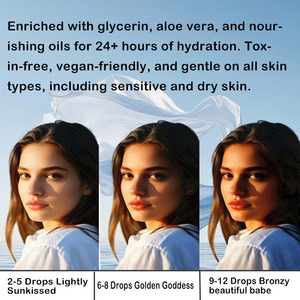 Gotas de bronceado <span class=keywords><strong>oral</strong></span> vegano etiqueta blanca crema de bronceado vegana loción facial para beber - Product Image 4