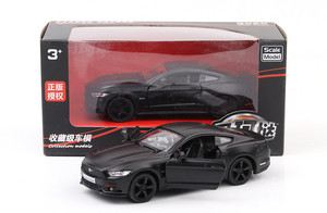 Voiture miniature <span class=keywords><strong>Mustang</strong></span> GT 2015 noire sous licence officielle, échelle <span class=keywords><strong>1</strong></span>:36, portes ouvrantes, en alliage, à rétrofriction, écologique, jouet pour enfants - Product Image 6