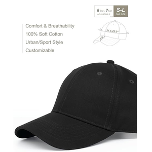 Casquettes de baseball sportives 100% coton pour hommes et femmes - Boucle métallique réglable, performance de refroidissement, toutes saisons - Product Image 5