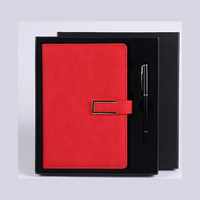 Ensemble de carnets promotionnels en similicuir avec boucle en U PQ, journal personnalisé à couverture rigide avec stylo et carnet, journal personnalisé à couverture rigide