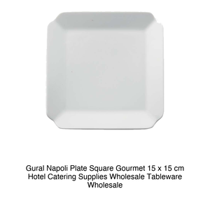Assiette carrée Napoli Gourmet 15 × 15 cm Gural Npl15X15Gsv00 - Product Image 2