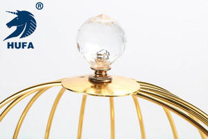 HUFA toptan 2 katlı hizmet tepsi Metal kuş kafesi düğün kek standı Catering gıda standı şerit kek araçları paslanmaz çelik - Product Image 6