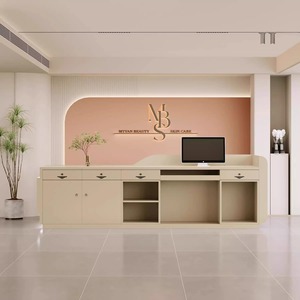 Vẻ Đẹp Salon Bàn Tiếp Tân Ánh Sáng Sang Trọng Cong Thanh Toán Truy Cập Công Ty Bảng Cho Đám Cưới Chụp Ảnh Khiêu Vũ Phòng Thu Quần Áo - Product Image 3