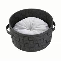 Lit-caban pliable écologique en tissu tissé en feutre amovible, capacité de 66 L, pour l'intérieur et les petits espaces, directement de l'usine