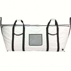 Sac de pêche personnalisé avec logo, grande capacité, imperméable, pour le transport de fruits de mer, avec bandoulière, sac en PVC léger - Product Image 6