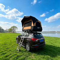 Tente de camping sur toit Playdo SKIFF 145 - Tente de camping gonflable pour 4 personnes, toutes saisons, pour toit de voiture