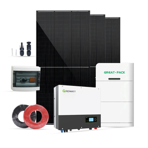 Ensemble complet de système solaire hybride hors réseau 5KW 10KW pour maison avec batterie - Product Image 1