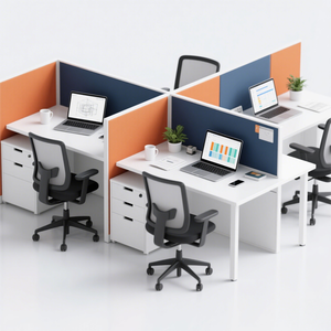 Nhà máy sản xuất máy trạm cao cấp OEM, giá gốc, bàn làm việc văn phòng, vách ngăn văn phòng sang trọng - Product Image 4