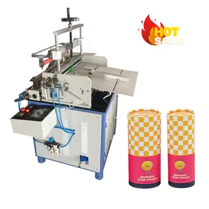 Étiqueteuse automatique de tube cylindrique de haute qualité Machine d'emballage de tube de papier Machine d'étiquettes de bouteille ronde