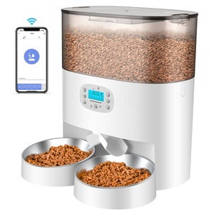 Distributeur de nourriture pour animaux de compagnie, 5L, Semi-automatique, repas unique, compagnon de chat, petite gravité, Tuya, Wifi, mangeoire pour animaux de compagnie, minuterie 2 repas - Product Image 1