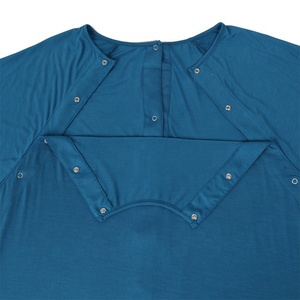 Vestido de <span class=keywords><strong>Maternidad</strong></span> NZMAN Easy-snap para Hospital, Parto y Lactancia, 3 en 1, con Botones para Amamantar, Pijama y <span class=keywords><strong>Bata</strong></span> - Product Image 5