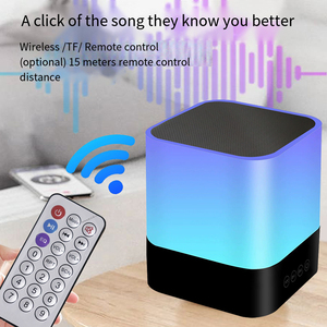 Alta qualidade <span class=keywords><strong>Bluetooth</strong></span> Áudio <span class=keywords><strong>bluetooth</strong></span> Speaker Luz RGB 7 Cores Lâmpada Recarregável Controle Inteligente Music Desk Night Lamp - Product Image 6
