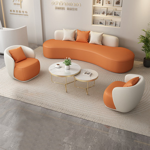 Craftsman's Pavilion Curved Sofa Set 8989989 Commercial Living Room Lounge Furniture Durable Design - Product Image 4