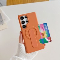 Étui de téléphone magnétique Senyork avec porte-cartes coulissant pour Samsung Galaxy S26 Ultra S25 S24, coque arrière rigide 2-en-1 en PC, vente en gros