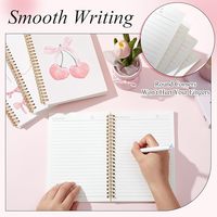 Agenda et Carnet de Notes à Spirales A5 Personnalisé 2026, Hebdomadaire et Mensuel, Journal de Buts pour Fille, Couverture Rigide Rose