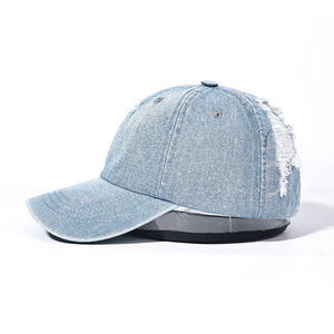 หมวกเบสบอลแบบ Snapback ยูนิเซ็กซ์ รุ่น OEM สั่งทำได้ ขายส่ง สไตล์สปอร์ต ผ้าด็อบบี้ ลายผลไม้ ลุคยีน<span class=keywords><strong>ส์</strong></span>ฟอกสีน้ำเงินคุณภาพสูง - Product Image 4