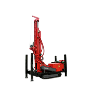 Foreuse de puits d'eau mobile multifonctionnelle hydraulique rotative à moteur diesel haute efficacité 200m pour l'approvisionnement en eau domestique rurale