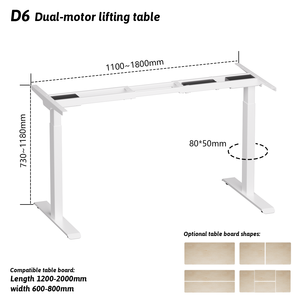 Meja meja listrik yang dapat diatur, meja berdiri bermotor tinggi dapat diatur untuk rumah/kantor - Product Image 1