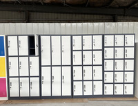 Casiers de rangement métalliques modernes UTOP à assembler avec serrure à clé pour l'école, l'appartement, la salle de sport, le supermarché, l'hôtel, l'atelier, les vestiaires