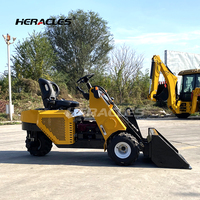 Chargeur frontal HERACLES multifonctionnel à 3 roues motrices, haute capacité de levage, système de refroidissement par air, faibles émissions