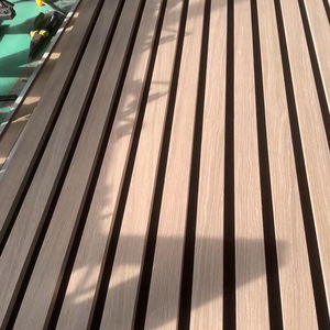 Panneaux acoustiques en bois plaqué bois à lattes 240x60cm Écologiques Style européen et <span class=keywords><strong>américain</strong></span> Auditorium Salle Mur Plafond - Product Image 5