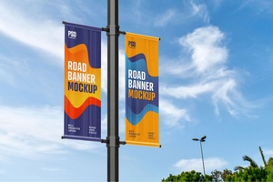 Promotion Outdoor Street Banner Road Way Flag Display Sign Catégorie Drapeaux et bannières promotionnels - Product Image 5