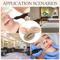 Réaliste doux maquillage visage 3d lèvre pratique peau tatouage lèvre pratique peau maquillage Permanent microblading pratique matériel