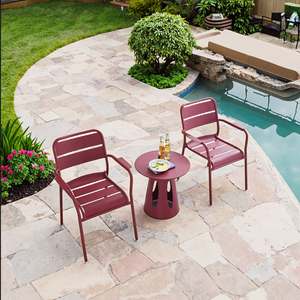 Ensemble <span class=keywords><strong>de</strong></span> meubles <span class=keywords><strong>de</strong></span> <span class=keywords><strong>jardin</strong></span> en aluminium pour l'extérieur, <span class=keywords><strong>table</strong></span> et chaises <span class=keywords><strong>de</strong></span> <span class=keywords><strong>salon</strong></span>, tables d'extérieur pour le bord <span class=keywords><strong>de</strong></span> la piscine, vente en gros - Product Image 1