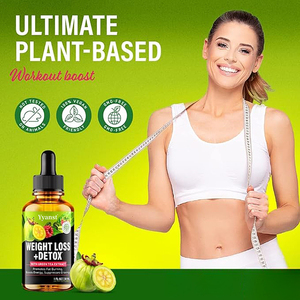 Gotas líquidas de té verde y café de desintoxicación adelgazante natural para perder peso en adultos - Product Image 3