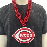 Collier pendentif baseball géant Hip Hop, chaîne de supporter en mousse EVA entièrement sertie de strass, bijoux de stade, vente en gros