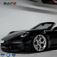 Jantes forgées monobloc personnalisées à blocage central, finition usinée argentée, 20, 21, 22 pouces, 5x130 pour Porsche 911 992 Turbo GT3 Taycan Panamera