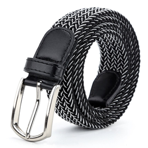 Cinturón de Cuero Elástico Informal para Todo Clima con Logotipo Personalizado, No Poroso, Elástico y Trenzado para la Vida Diaria de los Jóvenes, Hecho de Lona de Nailon - Product Image 2