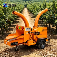 Broyeur de jardin mobile pour branches d'arbres et déchets de bois, déchiqueteuse de bois, machine de découpe de branches