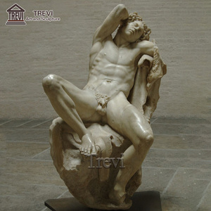 Escultura de Mármol del Satir Durmiente, Obra de Arte Griega Famosa de Museo, Escultura Barberini - Product Image 4