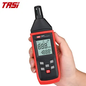 TASI TA8171 Termometer Hygrometer, Pengukur Kelembapan Digital Multi Temperatur dengan Pengukur Akurat, Higrometer Genggam