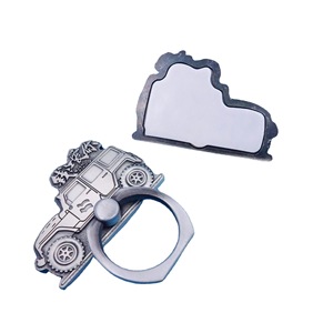 Dinosaur Live Gym <b>Phone</b> <b>Ring</b> Holder Zinc Alloy Antique Silver Back Adhesive Clamp Desktop Use - Product Image 5