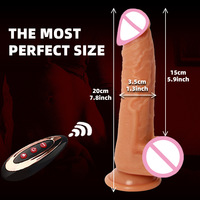 Automatischer Stoß-Silikon-Masturbator mit realistischer Vagina, elektrischer Masturbator für Frauen, kabelloses Teleskop-Schwinggerät mit Heizfunktion