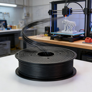 Filament d'imprimante 3D en plastique HIPS 1,75 mm noir, filament d'impression <span class=keywords><strong>PLA</strong></span> haute densité 1 kg/bobine, filament HIPS en stock - Product Image 4