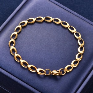 Bracelet à maillons en acier inoxydable avec grands yeux, pour femmes et hommes, chaîne de cheville, bracelet de poignet, accessoires de bijoux en métal - Product Image 1