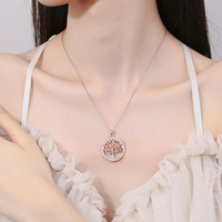 Diamant cultivé en laboratoire 0.5ct 1ct 2ct Moissanite Pendentif S925 Collier en argent sterling Bijoux chaînes de mode colliers