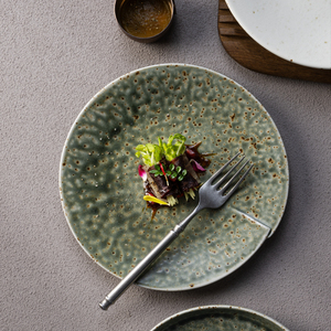 Assiettes Vertes en Céramique Épaisse Émaillée au Four YAYU, Résistantes à la Chaleur, Vaisselle Durable pour Restaurant, Fabricant Personnalisé - Product Image 5