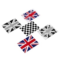 Autocollant universel Union Jack en PVC pour frein à main, accessoires de voiture, pour Mini Cooper One Jcw S Clubman, 1 pièce