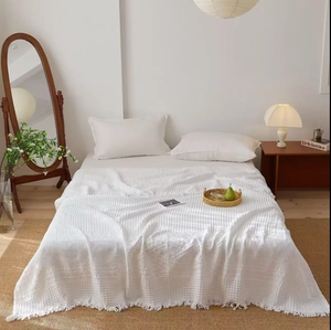 <strong>Pink</strong> Gray Beige Brown Green Woven 100% Cotton Towel Blankets-Home Use Bath Towel Quilt <strong>Throws</strong> - Product Image 2